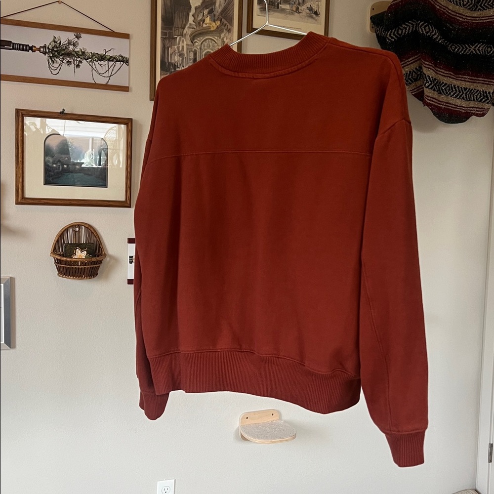 A New Day Women's Rust Crewneck Pullover - Size L - Picture 6 of 11
